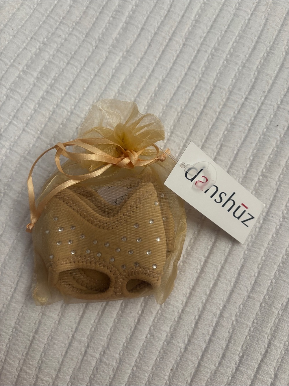 Danshuz- Neoprene Nude Half Soles w/ Rhinestones